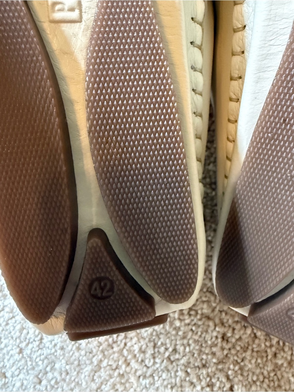 Pikolinos Cream Leather Slip-On driving Loafers - Picture 6 of 9